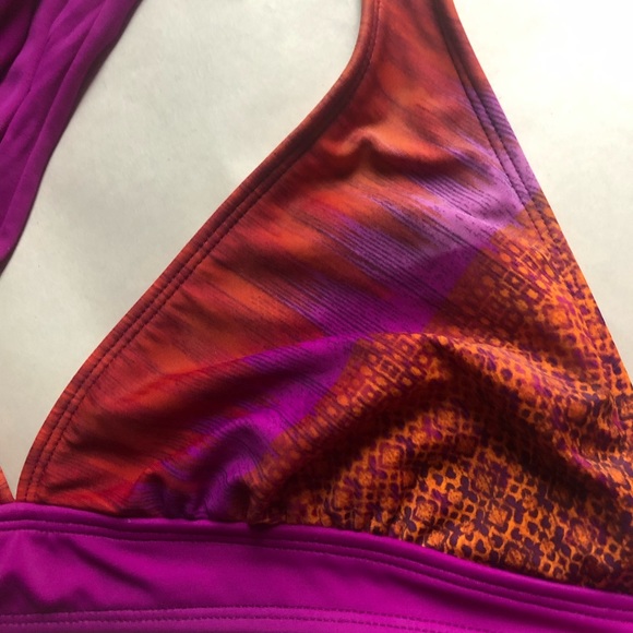❤️Athleta Saffron Rio Vista Swim Bikini Set Purple Red - Picture 4 of 10